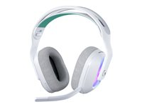 Logitech G G522 - Headset - fullstorlek - Bluetooth / LIGHTSPEED - trådlös, kabelansluten - USB-A, USB-C - vit 981-001550