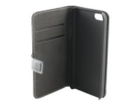 Insmat Exclusive - Skydd för mobiltelefon - läder - svart 650-2056