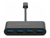 Kensington CH1200 - Hubb - USB-C, 10 Gbps, 4-portarshubb - 4 x SuperSpeed USB 3.0 - skrivbordsmodell K33616WW