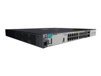 HPE 3500-24G-PoE+ yl Switch - Switch - Administrerad - 24 x 10/100/1000 (PoE) + 4 x kombinations-SFP - rackmonterbar - PoE J9310A#ABB