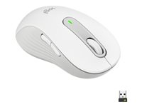 Logitech Signature M650 L - Mus - stor storlek - optisk - 5 knappar - trådlös - 2.4 GHz, Bluetooth - Logitech Logi Bolt USB-mottagare - offwhite 910-006238