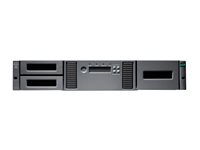 HPE StoreEver MSL2024 - Bandbibliotek - 288 TB / 720 TB - platser: 24 - LTO Ultrium (12 TB / 30 TB) x 1 - Ultrium 8 - högsta antal enheter: 2 - SAS-2 - kan monteras i rack - 2U - streckkodsläsare, kryptering - Smart Choice P77036-B25