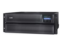 APC Smart-UPS X 3000 Rack/Tower LCD - UPS (rackmonterbar/extern) - AC 208/230 V - 2700 Watt - 3000 VA - 1-fas - RS-232, USB - utgångskontakter: 12 - 4U - svart - APC Take-Back SMX3000HV