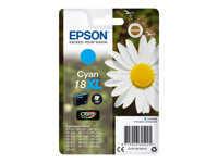 Epson 18XL - 6.6 ml - XL - cyan - original - bläckpatron - för Expression Home XP-212, 215, 225, 312, 315, 322, 325, 412, 415, 422, 425 C13T18124012