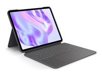 Logitech Combo Touch - Tangentbord och foliefodral - med pekdyna - bakgrundsbelyst - Apple Smart connector - QWERTY - nordiskt (danska/finska/norska/svenska) - grafit - för Apple 13-inch iPad Pro (M4) 920-012763