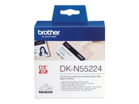 Brother DKN55224 - Papper - svart på vitt - Roll (5,4 cm x 30,5 m) 1 rulle (rullar) tejp - för Brother QL-1050N, QL-500A, QL-550, QL-560, QL-560VP, QL-570, QL-650TD, QL-720NW DKN55224