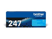 Brother TN247C - Cyan - original - tonerkassett - för Brother DCP-L3510, L3550, HL-L3210, L3230, L3270, MFC-L3710, L3750, L3770 TN247C