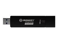 IronKey D300S Managed - USB flash-enhet - krypterat - FIPS 140-2 Level 3 - 16 GB - USB 3.1 Gen 1 - TAA-kompatibel IKD300SM/16GB