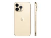 Apple iPhone 14 Pro Max - 5G smartphone - dual-SIM / Internminne 256 GB - OLED-skärm - 6.7" - 2796 x 1290 pixels (120 Hz) - 3 st. bakre kameror 48 MP, 12 MP, 12 MP - front camera 12 MP - guld MQ9W3QN/A