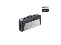 SanDisk Ultra Dual - USB flash-enhet - 128 GB - USB 3.1 / USB-C SDDDC2-128G-G46