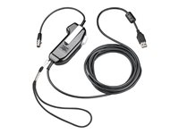 Poly SHS 2371-12 - PTT (push-to-talk)-tillbehör för headset - USB, stereo, serialiserad - TAA-kompatibel - för Poly SHS 2371-12 8K719AA