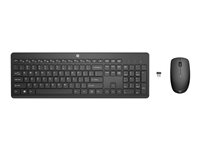 HP 235 - Sats med tangentbord och mus - trådlös - hela norden - för Pro Mobile Thin Client mt440 G3; ProBook 455 G9, 45X G8, Fortis 14 G9; ZBook Studio G9 1Y4D0AA#UUW