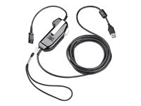 Poly SHS 2626-13 - PTT (push-to-talk)-tillbehör för headset - USB, säker röst, mono, ej seriell, ej momentant PTT - TAA-kompatibel - för Poly SHS 2626-13 8K7N0AA