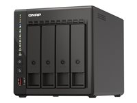 QNAP TS-453E - NAS-server - 4 fack - 32 TB - SATA 6Gb/s - HDD 8 TB x 4 - RAID 0, 1, 5, 6, 10, JBOD - RAM 8 GB - 2.5 Gigabit Ethernet - iSCSI support TS-453E-8G + HDWG480UZSVA