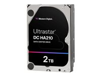 WD Ultrastar DC HA210 HUS722T2TALA604 - Hårddisk - 2 TB - inbyggd - 3.5" - SATA 6Gb/s - 7200 rpm - buffert: 128 MB 1W10002