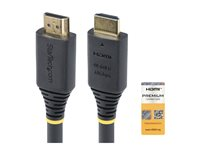StarTech.com 3m (10ft) Premium Certified High Speed HDMI Cable, 4K60Hz - Premium hög hastighet - HDMI-kabel med Ethernet - HDMI hane till HDMI hane - 3 m - svart - 4K60Hz stöd, passiv HDMI2-CABLE-4K60-3M
