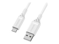 OtterBox Standard - USB-kabel - USB-C (hane) till USB (hane) - 2 m - molndrömfärgad vit 78-52660