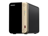 QNAP TS-264 - NAS-server - 2 fack - 8 TB - SATA 6Gb/s - HDD 4 TB x 2 - RAID 0, 1, JBOD - RAM 8 GB - 2.5 Gigabit Ethernet - iSCSI support TS-264-8G+2XST4000NE001