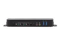 Eaton Tripp Lite series DisplayPort USB KVM Switch 2-Port 4K 60Hz HDR DP 1.4 USB Cables - Omkopplare för tangentbord/video/mus/ljud/USB - 2 x KVM/ljud/USB - 1 lokal användare - skrivbordsmodell B005-DPUA2-K
