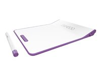 Wacom Bamboo Pad Wireless - Digitaliserare - höger- och vänsterhänta - trådlös - 2.4 GHz - trådlös USB-mottagare - lila, pärlvit CTH-300U