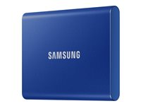 Samsung T7 MU-PC500H - SSD - krypterat - 500 GB - extern (portabel) - USB 3.2 Gen 2 (USB-C kontakt) - 256 bitars AES - indigoblå MU-PC500H/WW