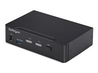 StarTech.com - Omkopplare för tangentbord/video/mus/ljud/USB - 2 x KVM/ljud/USB - 1 lokal användare - skrivbordsmodell - TAA-kompatibel P2AD122-KVM-SWITCH