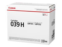 Canon 039 H - Svart - original - tonerkassett - för imageCLASS LBP351dn, LBP351x, LBP352dn, LBP352x; i-SENSYS LBP351x, LBP352x; Satera LBP351i 0288C001