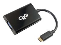 C2G HDMI Mini to VGA and Audio Adapter Converter Dongle - Videokonverterare - HDMI - VGA - svart 80504
