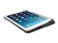 Logitech Ultrathin Keyboard Folio - Tangentbord och foliefodral - trådlös - Bluetooth - Nordisk - kolsvart 920-005906