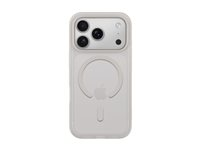 Belkin SheerForce Grip Series - Baksidesskydd för mobiltelefon - MagSafe-kompatibilitet - tillverkas av återvunna material - sand - för Apple iPhone 17 Pro MSA035HQSA
