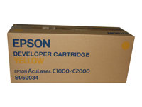 Epson S050034 - Gul - original - framkallningskassett - för AcuLaser C1000, C1000N, C2000, C2000DT, C2000PS, C2000PSDT C13S050034