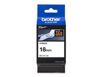 Brother STe-141 - Svart - Rulle (1,8 cm x 3 m) 1 kassett(er) stämpelband - för P-Touch PT-18, 1830, 1880, 2100, 2110, 2430, 2470, 2700, 3600, 7500, 7600, 9800, PT-GL-200 STE141