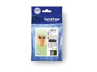 Brother LC3217 Value Pack - 4-pack - svart, gul, cyan, magenta - original - bläckpatron - för Brother MFC-J5330, J5335, J5730, J5930, J6530, J6935; Business Smart Pro MFC-J6930 LC3217VALDR