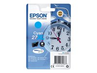 Epson 27XL - 10.4 ml - XL - cyan - original - bläckpatron - för WorkForce WF-3620, WF-3640, WF-7110, WF-7210, WF-7610, WF-7620, WF-7710, WF-7715, WF-7720 C13T27124012