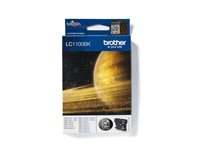 Brother LC1100BK - Svart - original - bläckpatron - för Brother DCP-185, 395, 585, 6690, J715, MFC-490, 5490, 790, 795, 990, J615; Justio MFC-5890 LC1100BK