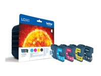 Brother LC980VALBP - 4-pack - svart, gul, cyan, magenta - original - blister - bläckpatron - för Brother DCP-145, 163, 165, 195, 365, 373, 375, 377, MFC-250, 255, 290, 295, 297 LC980VALBP