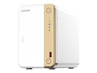 QNAP TS-262 - NAS-server - 2 fack - 2 TB - SATA 6Gb/s - HDD 1 TB x 2 - RAID 0, 1, JBOD - RAM 4 GB - 2.5 Gigabit Ethernet - iSCSI support TS-262-4G+2XST1000VN002