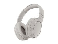 Belkin SoundForm Surround - Hörlurar med mikrofon - fullstorlek - Bluetooth - trådlös, kabelansluten - USB-C, 3,5 mm kontakt - sand AUD009HQSA