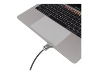 Compulocks Ledge Lock Adaptor for MacBook Pro 13" M1 & M2 with Keyed Cable Lock - Adapter för säkerhetslåsurtag - med kabellås med tangenter - för Apple MacBook Pro 13.3 in (M1, M2) UNVMBPRLDG01KL