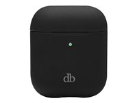 dbramante1928 Costa Rica - Fodral laddningsfodral för trådlösa öronsnäckor - återvunnen plast, silikon - nattsvart - för Apple AirPods (2a generation) CRAPNIBL1480