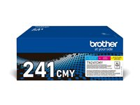 Brother TN241CMY - 3-pack - gul, cyan, magenta - original - tonerkassett - för Brother DCP-9015CDW, DCP-9020CDW, HL-3150CDW, MFC-9140CDN TN241CMY