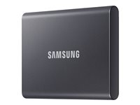 Samsung T7 MU-PC1T0T - SSD - krypterat - 1 TB - extern (portabel) - USB 3.2 Gen 2 (USB-C kontakt) - 256 bitars AES - Titan gray MU-PC1T0T/WW
