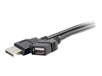 C2G 3.3ft USB Extension Cable - USB A to USB A Extension Cable - USB 2.0 - M/F - USB-förlängningskabel - USB (hane) till USB (hona) - 1 m - svart 52106