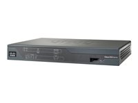 Cisco 881 Fast Ethernet Security - Router - WWAN - 4-ports-switch - WAN-portar: 2 - rekonditionerad CISCO881G-G-K9-RF