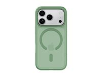 Belkin SheerForce Grip Series - Baksidesskydd för mobiltelefon - MagSafe-kompatibilitet - tillverkas av återvunna material - pistaschgrön - för Apple iPhone 17 Pro MSA035HQSE