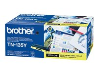 Brother TN135Y - Gul - original - tonerkassett - för Brother DCP-9042, DCP-9045, HL-4040, HL-4050, HL-4070, MFC-9420, MFC-9440, MFC-9450 TN135Y