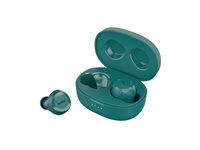 Belkin SoundForm Bolt - True wireless-hörlurar med mikrofon - inuti örat - Bluetooth - blågrön AUC009BTTE