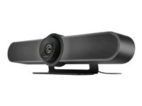 Logitech MeetUp - Konferenskamera - panorering / lutning - färg - 3840 x 2160 - ljud - trådlös - Bluetooth LE / NFC - USB 3.0 - MJPEG 960-001102