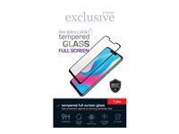 Insmat - Skärmskydd för mobiltelefon - helskärm, 9H Brilliant - 2.5D - glas - ramfärg svart 861-1703