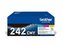 Brother TN242CMY Value Pack - 3-pack - gul, cyan, magenta - original - tonerkassett - för Brother DCP-9017, DCP-9022, HL-3142, HL-3152, HL-3172, MFC-9142, MFC-9332, MFC-9342 TN242CMY